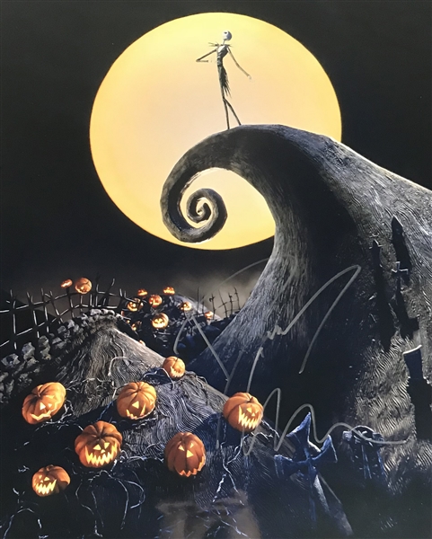 Danny Elfman Signed 16" x 20" Color "Nightmare Before Christmas" Photograph (Beckett/BAS Guaranteed)