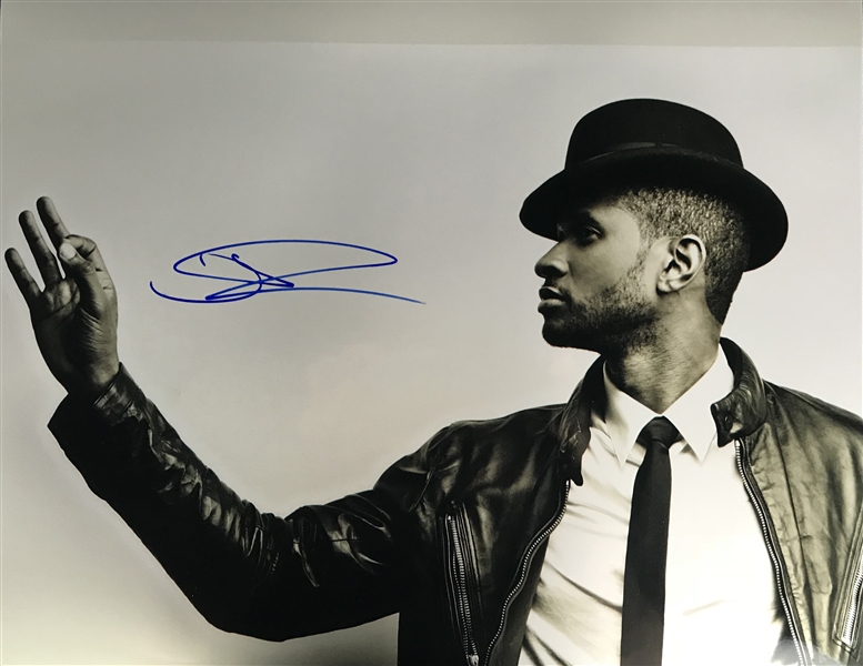 Usher Signed 16" x 20" Color Photograph (Beckett/BAS Guaranteed)