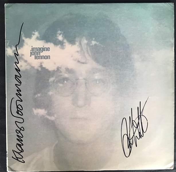 Alan White and Klaus Voormann Signed John Lennon "Imagine" Album (Beckett/BAS Guaranteed)