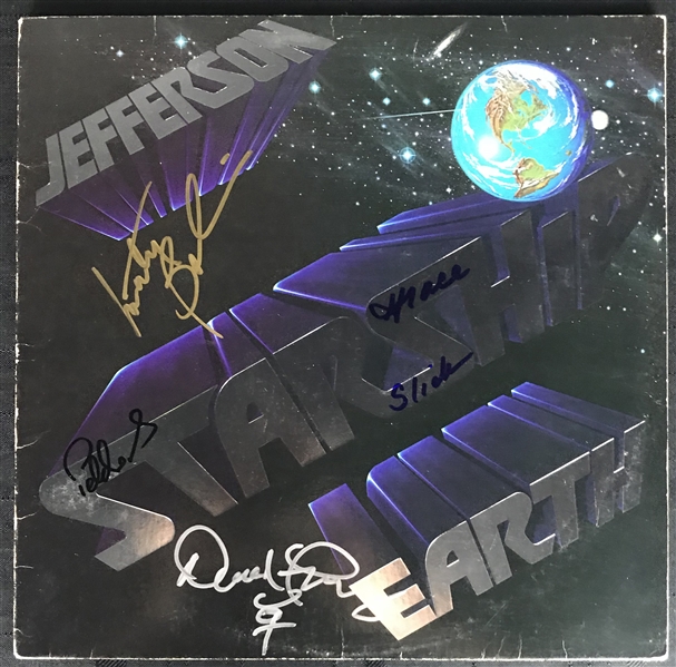 Jefferson Starship Group Signed Album w/ 4 Signatures! (Beckett/BAS Guaranteed)