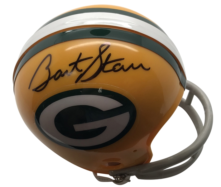 Bart Starr Near-Mint Signed Packers Mini-Helmet (Tristar)