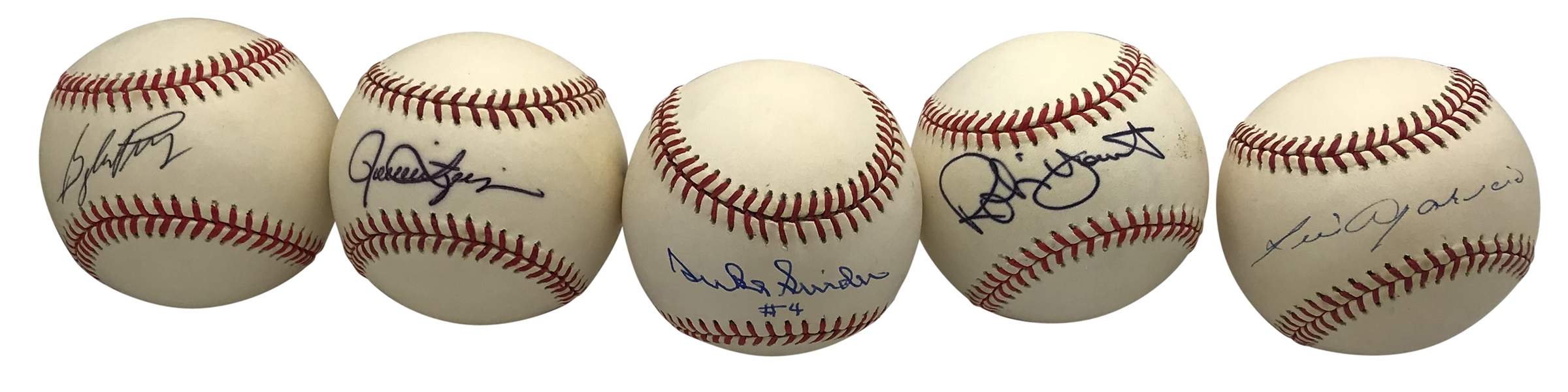 MLB Legends Lot of Ten (10) Single Signed Baseballs w/ Yount, Snider & Others (Beckett/BAS Guaranteed)