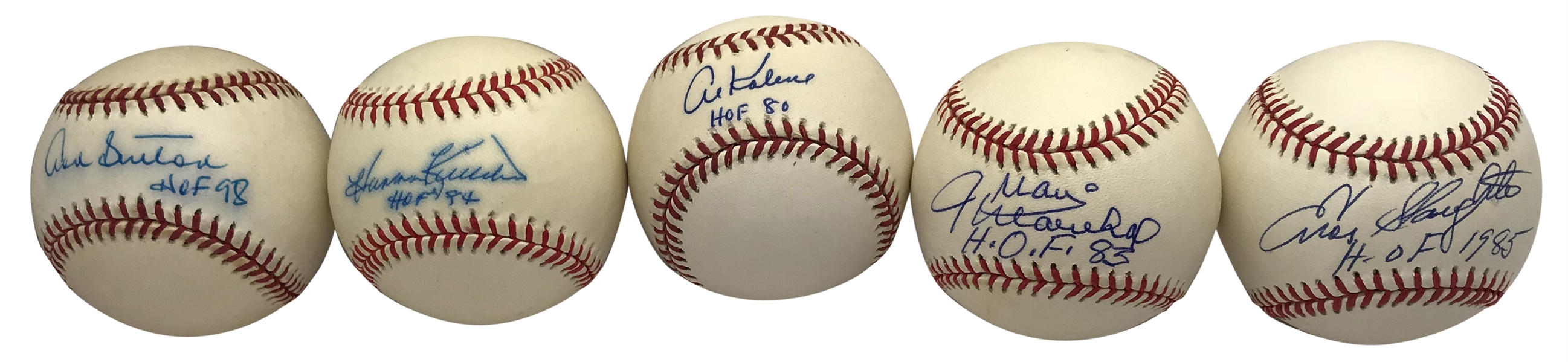 Lot of Ten (10) Signed & Hall of Fame Inscribed Baseballs w/ Stargell, Brock, Killebrew & Others! (Beckett/BAS Guaranteed)