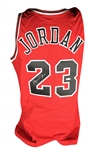 Michael Jordan Signed Pro Cut 1996/97 Champion Chicago Bulls Jersey (Upper Deck)