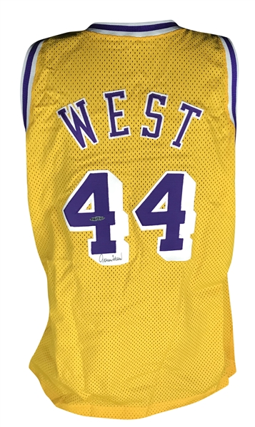 Jerry West Signed LA Lakers Jersey (Upper Deck)