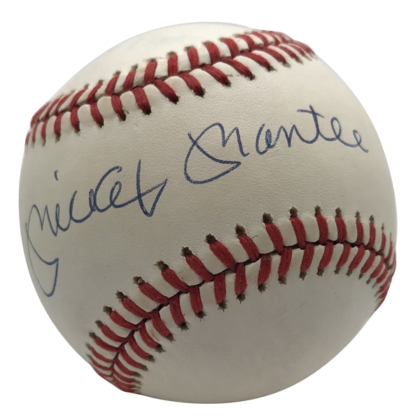 Mickey Mantle Signed Near-Mint OAL Baseball (PSA/DNA)