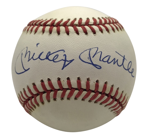 Mickey Mantle Signed Near-Mint OAL Baseball (JSA)