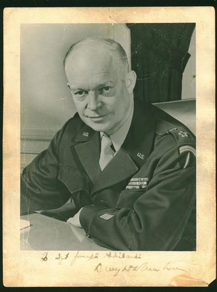 President Dwight D. Eisenhower Signed 6" x 8" Military Photograph (PSA/DNA)