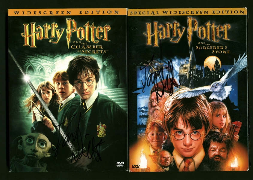 Daniel Radcliff Lot of Four (4) Signed "Harry Potter DVDs (Beckett/BAS Guaranteed)