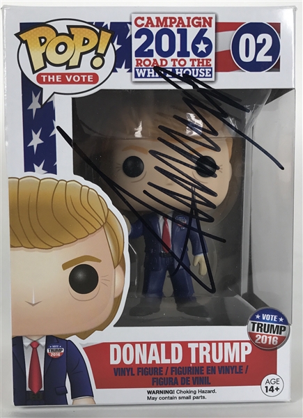 President Donald Trump RARE Signed Funko Pop Doll (Beckett/BAS)