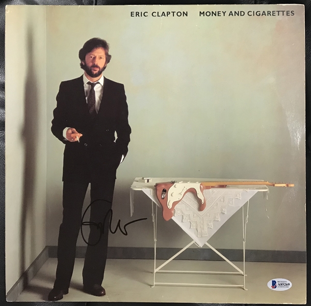 Eric Clapton Perfectly Signed "Money And Cigarettes" Album Beckett/BAS Graded GEM MINT 10!