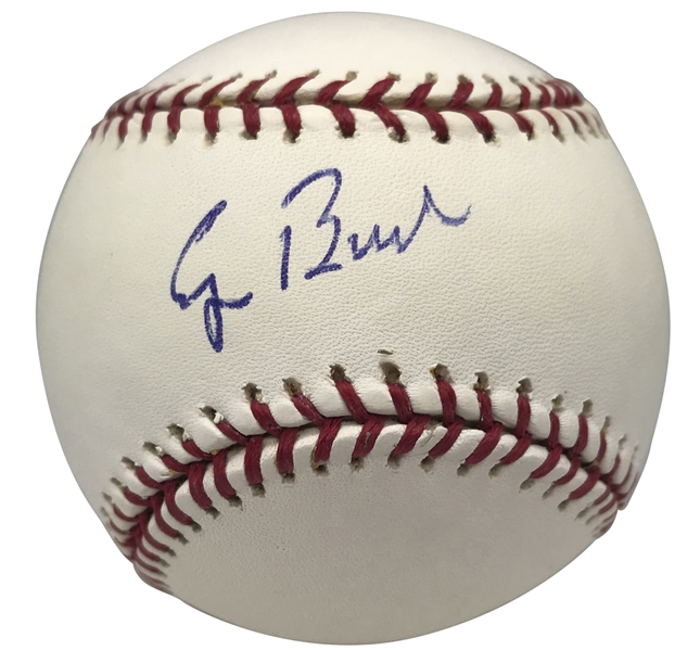 George H.W. Bush Near-Mint Signed OML Baseball (Beckett/BAS)