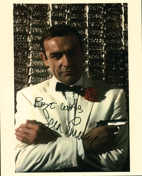 Sean Connery Signed 8" x 10" Color Photo as "Agent 007: James Bond" (Beckett/BAS Guaranteed)