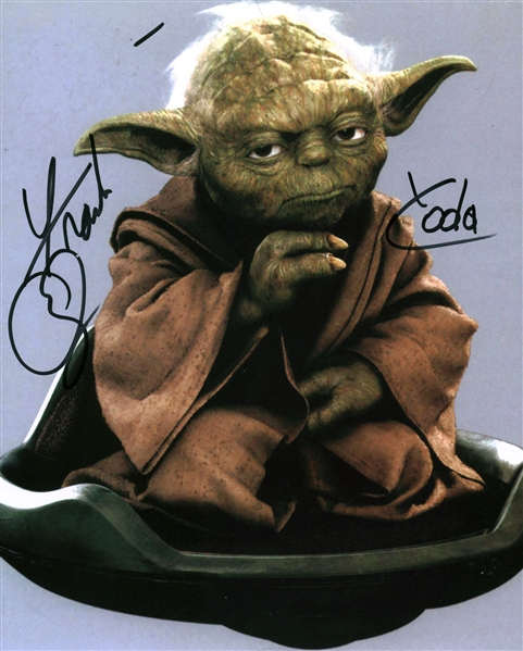 Frank Oz Signed 8" x 10" Photograph w/ "Yoda" Inscription (Beckett/BAS Guaranteed)