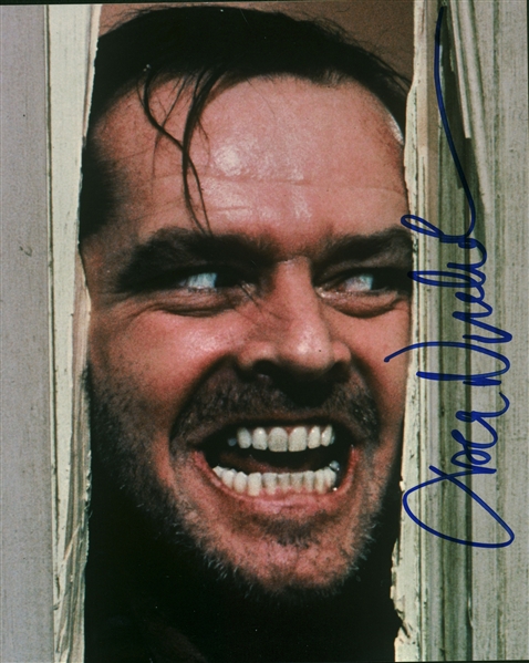 Jack Nicholson Near-Mint Signed 8" x 10" Color "The Shinning" Photograph (Beckett/BAS Guaranteed)