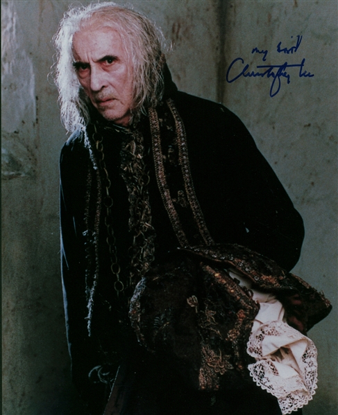 Christopher Lee Signed 8" x 10" Color Photograph (Beckett/BAS Guaranteed)