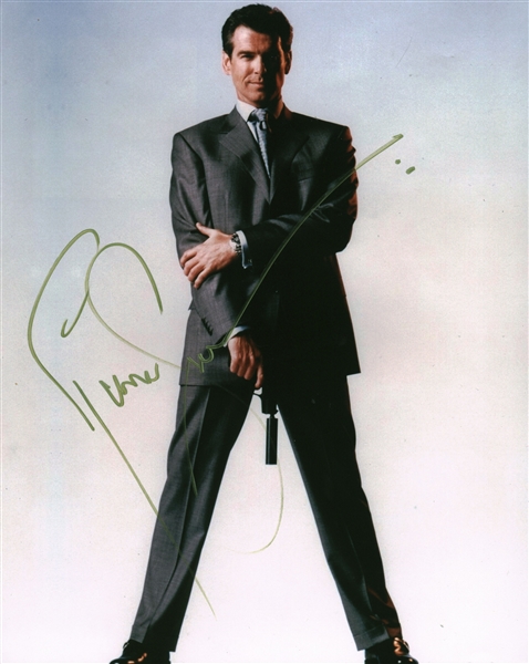 Pierce Brosnan Signed 11" x 14" Color "James Bond" Photograph (Beckett/BAS Guaranteed)