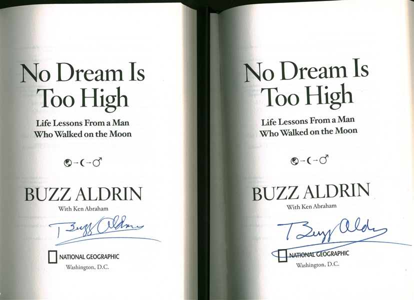 Buzz Aldrin Signed Lot of Five (5) Books (Beckett/BAS Guaranteed)