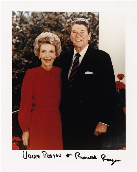 Ronald & Nancy Reagan Dual-Signed 8" x 10" Photograph (BAS/Beckett Guaranteed)