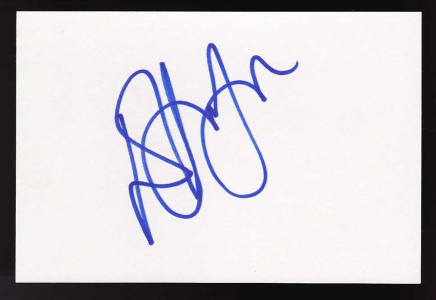 Elton John Signed 4" x 6" Index Card (BAS/Beckett Guaranteed)