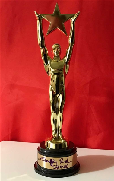 Geoffrey Rush Rare Signed Oscar Statuette (BAS/Beckett Guaranteed)