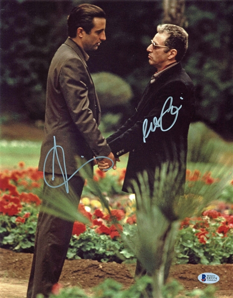Al Pacino & Andy Garcia Dual-Signed 11" x 14" Photograph from "The Godfather 3" (BAS/Beckett)