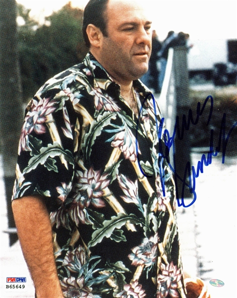 James Gandolfini Signed 8" x 10" Photograph from "The Sopranos" (PSA/DNA)