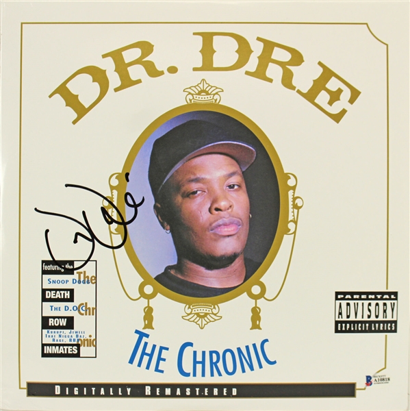 Dr. Dre Signed "The Chronic" Album Cover (BAS/Beckett)