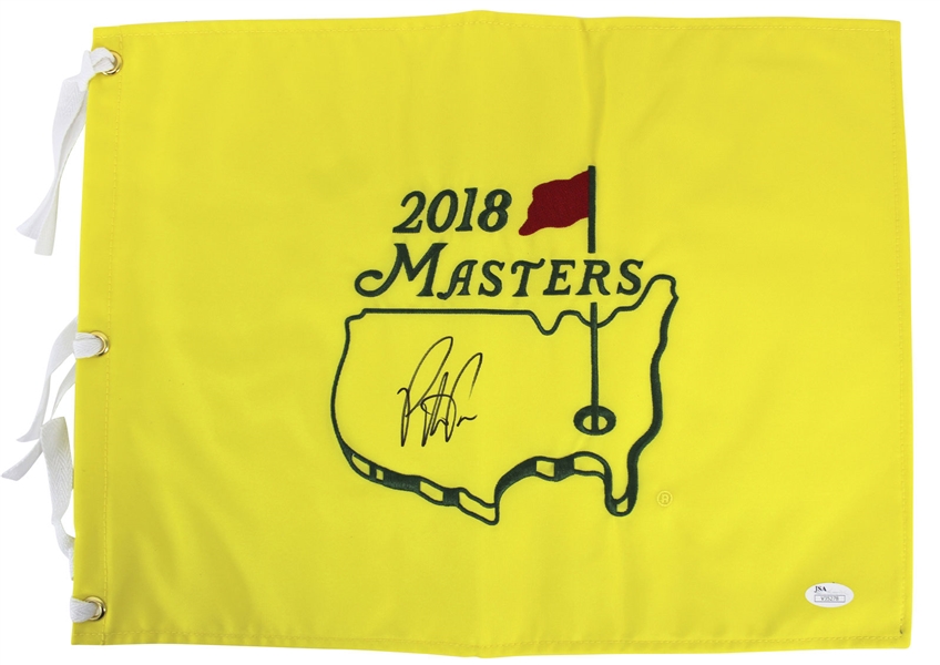 Patrick Reed Signed 2018 Masters Pin Flag (JSA)