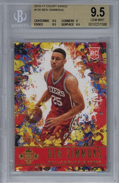 Ben Simmons 2016-2017 Panini Court Kings #126 Rookie Card - BGS 9.5!