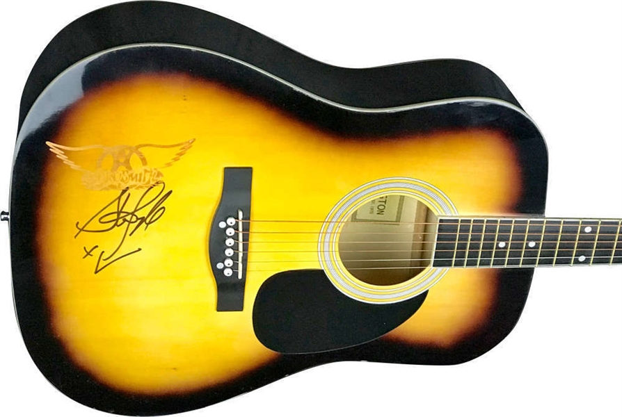 Aerosmith: Steven Tyler Signed Acoustic Guitar (JSA)