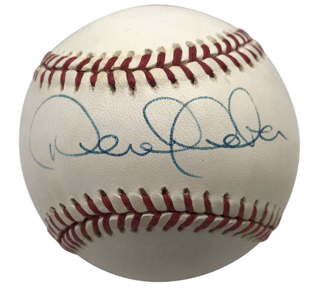 Derek Jeter Rookie Era Signed OAL (Budig) Baseball (PSA/DNA)