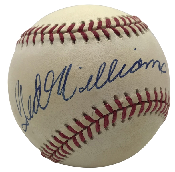 Ted Williams Signed OAL Baseball (Upper Deck)