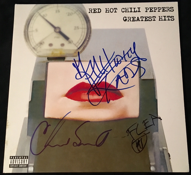 Red Hot Chili Peppers Group Signed "Greatest Hits" Album w/ Kiedis, Smith & Smith (BAS/Beckett Guaranteed)