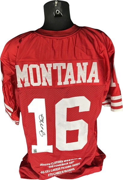 Lot of Five (5) NFL Legends Signed Jerseys w/ Montana, Faulk & Others! (Beckett/BAS Guaranteed)