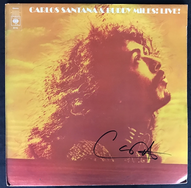 Carlos Santana Signed "Live" Album (Beckett/BAS Guaranteed)