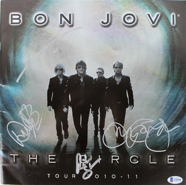 Bon Jovi Group Signed 2010-11 World Tour Program (BAS/Beckett)