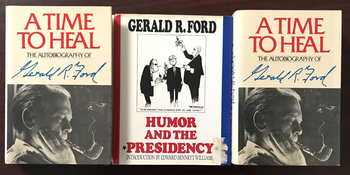 Lot of Three (3) President Gerald Ford Signed Books (Beckett/BAS Guaranteed)