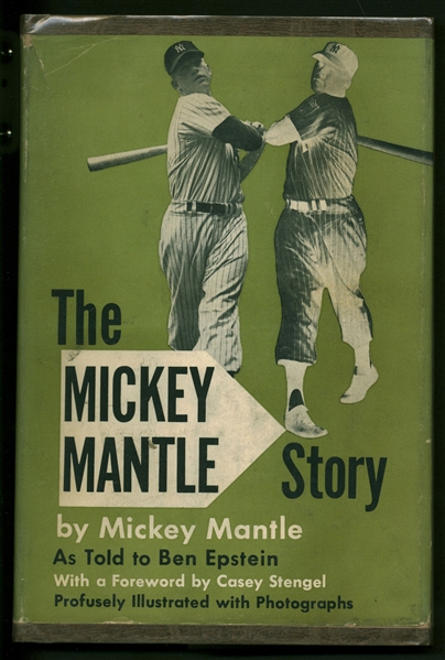 Mickey Mantle Signed "Mickey Mantle Story" Hardcover Book (JSA)