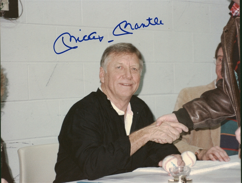 Mickey Mantle Signed 8" x 10" Color Photograph (Beckett/BAS Guaranteed)