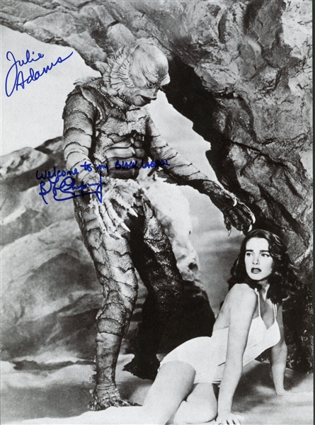 Creature from the Black Lagoon Lot of Four (4) Signed Items w/ Julie Adams & Ricou Browning (Beckett/BAS Guaranteed)