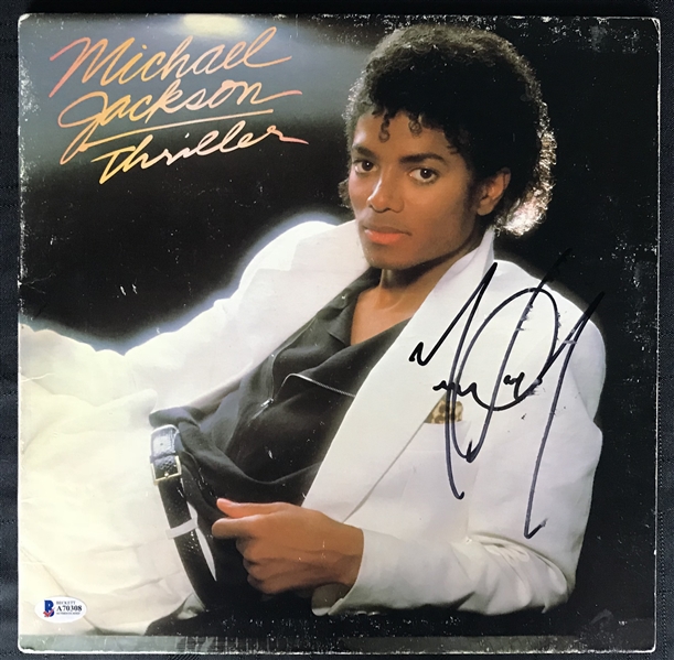 Michael Jackson Impressive Signed "Thriller" Album (Beckett/BAS)