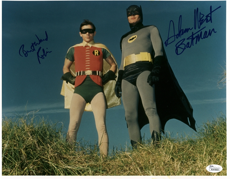 Adam West & Burt Ward Signed 11" x 14" Batman Photograph (JSA)