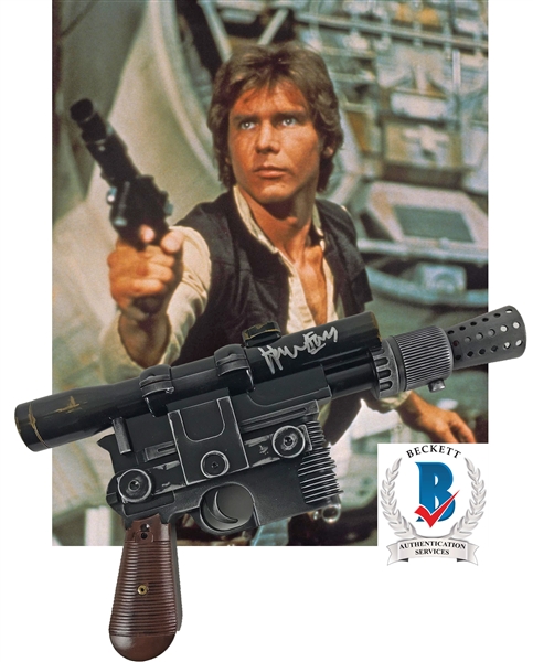 Star Wars: Harrison Ford Signed Prop Han Solo Blaster Gun (Beckett/BAS)