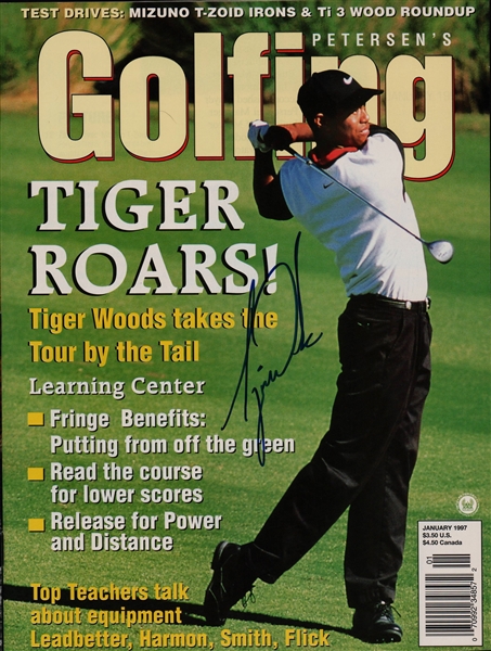 Tiger Woods Vintage c.1997 Signed "Petersens Golfing" Magazine (JSA)