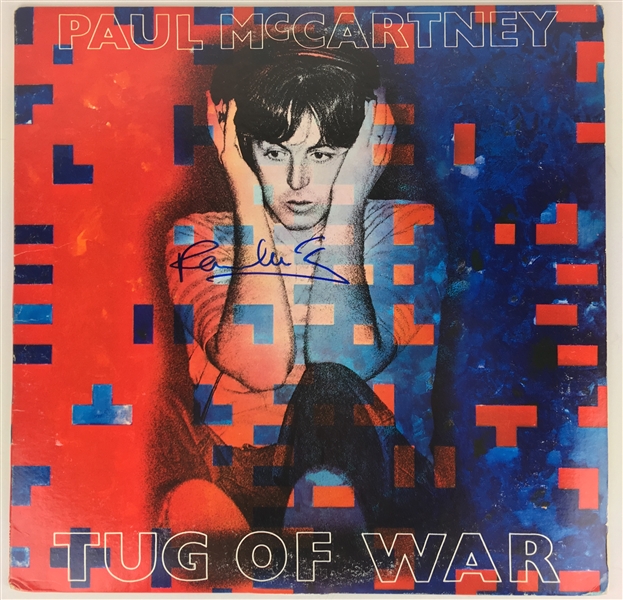The Beatles: Paul McCartney Signed "Tug Of War" Album (Beckett & Perry Cox)