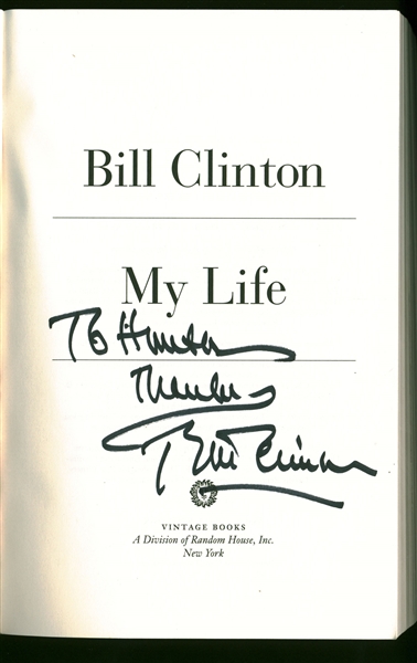 Lot of Two (2) Bill and Hillary Clinton Signed Books (Beckett/BAS Guaranteed)