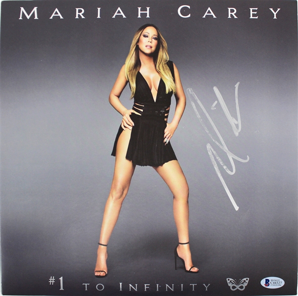 Mariah Carey Signed "#1 to Infinity" Record Album Cover (BAS/Beckett)