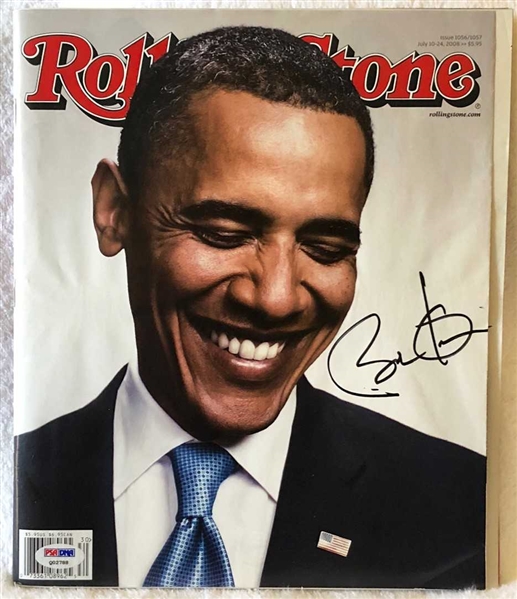 President Barack Obama Signed July 2008 Rolling Stone Magazine (PSA/DNA)