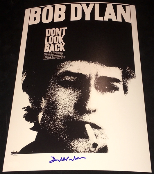 D.A. Pennebaker Signed "Dont Look Back" Bob Dylan Documentary Poster (BAS/Beckett Guaranteed)